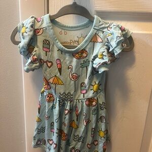 Little Sleepies Colorful Kids Dress
